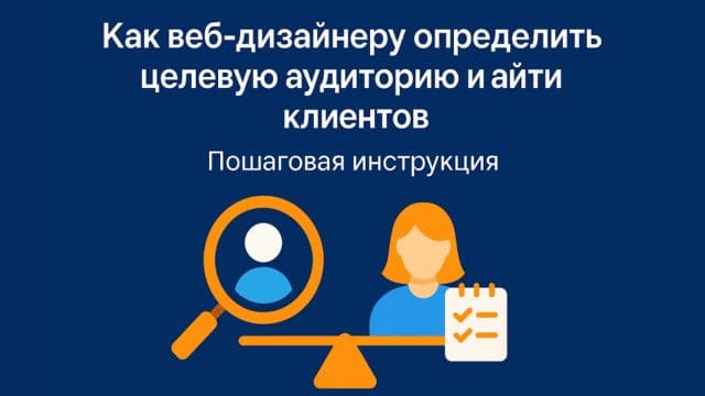 Как веб-дизайнеру определить целевую аудиторию и найти клиентов. Пошаговая инструкция