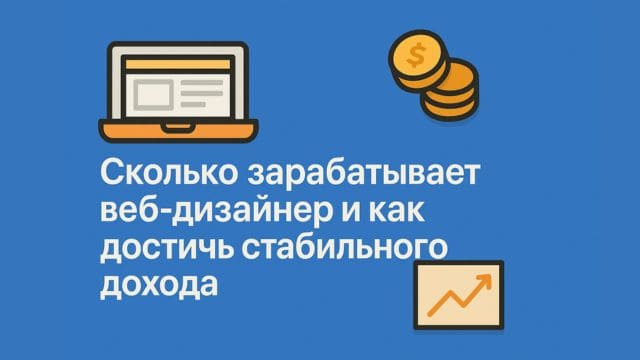 Сколько зарабатывает веб дизайнер и как достичь стабильного дохода