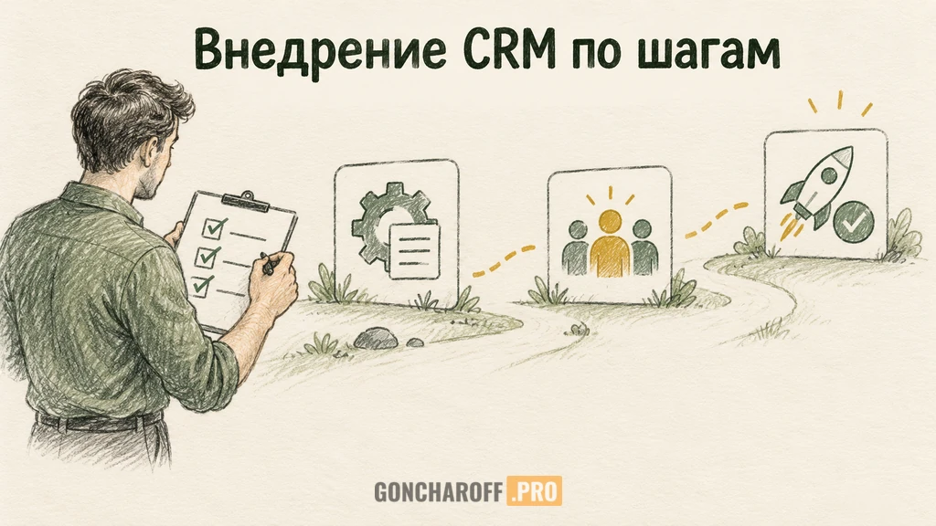 Этапы внедрения CRM от подготовки требований до рабочего запуска