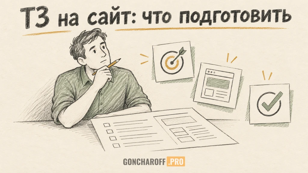 Заказчик собирает требования к сайту из задач, материалов и критериев приёмки