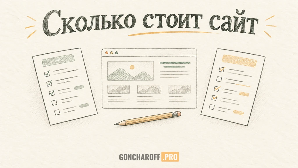Собственник сравнивает две сметы на одинаковый состав сайта