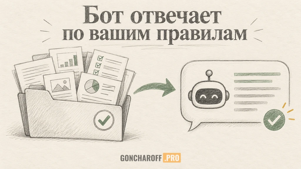 Подготовка базы знаний для ИИ-чат-бота: утверждённые материалы и проверка ответа