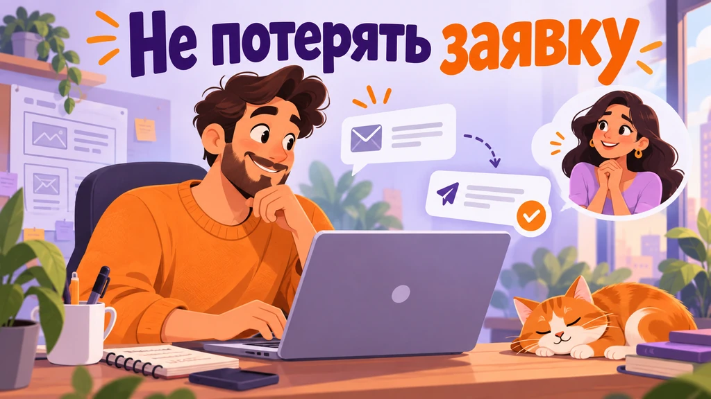Обработка заявки на сайт и разговор с потенциальным клиентом