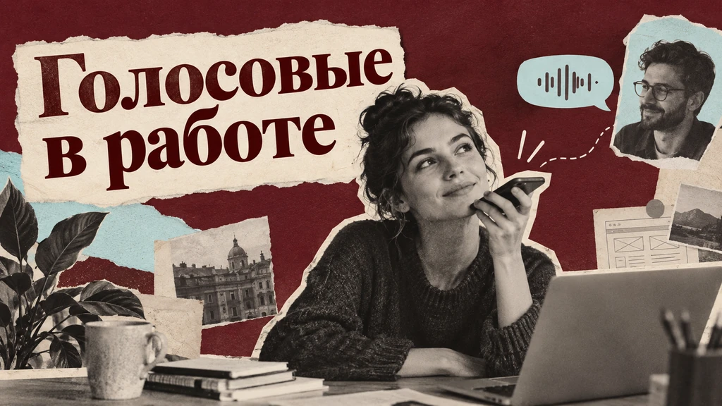 Голосовое сообщение с понятной текстовой темой в рабочем чате