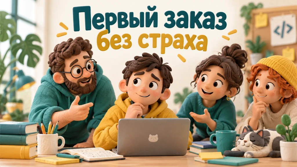 Начинающий разработчик проверяет план первого проекта и доступную помощь