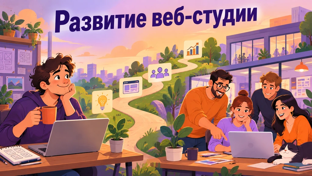 Команда веб-студии проверяет и улучшает последовательность работы над сайтом