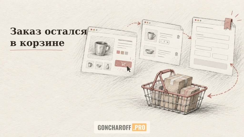 Незавершённая корзина и возможный путь обратно к оформлению
