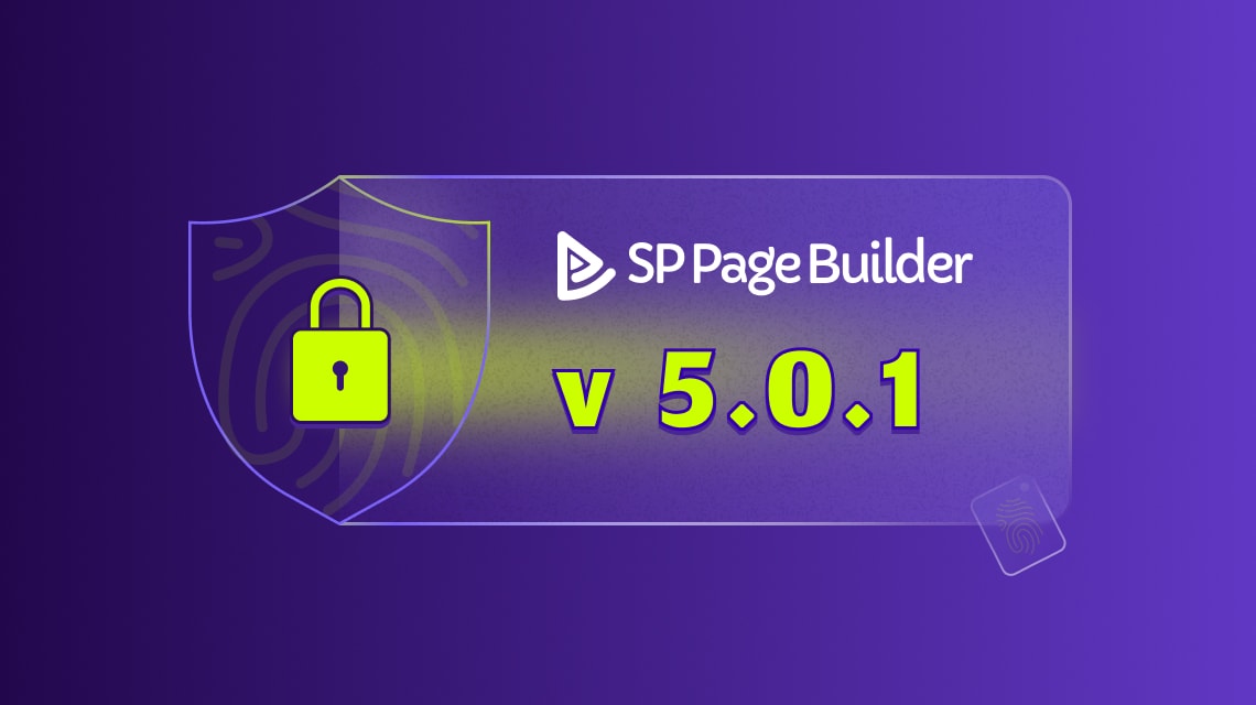 SP Page Builder 5.0.1: улучшенная безопасность и расширенный функционал