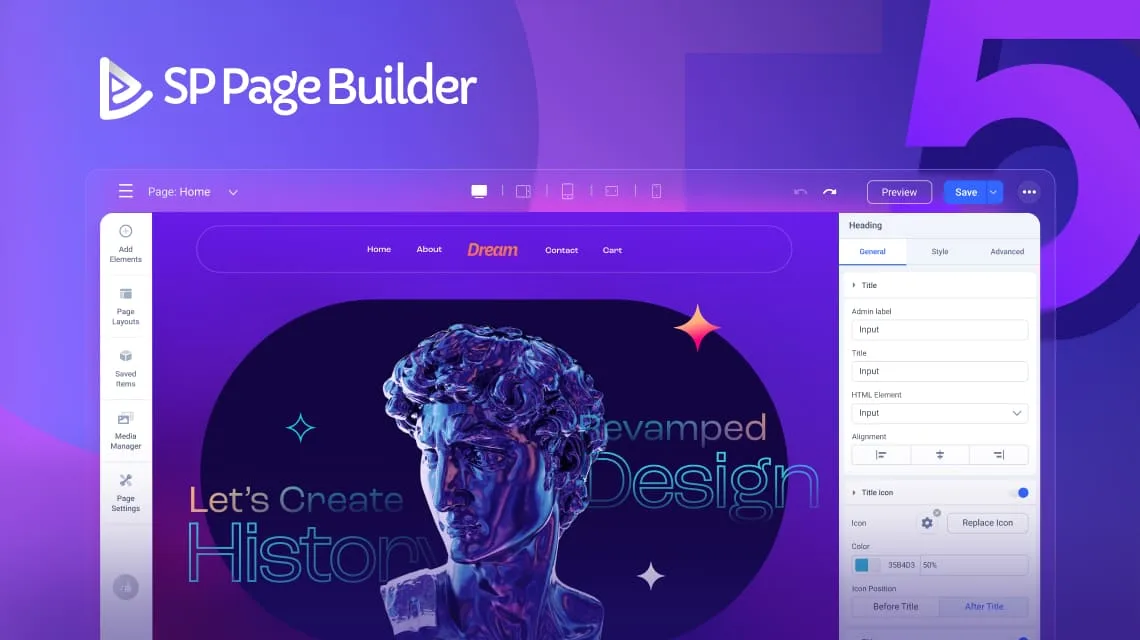 SP Page Builder 5.0: революционный подход к созданию сайтов на Joomla