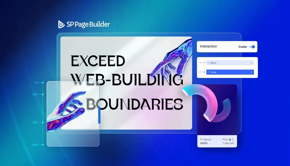 Дизайним с помощью интерактивного и анимационного конструктора SP Page Builder